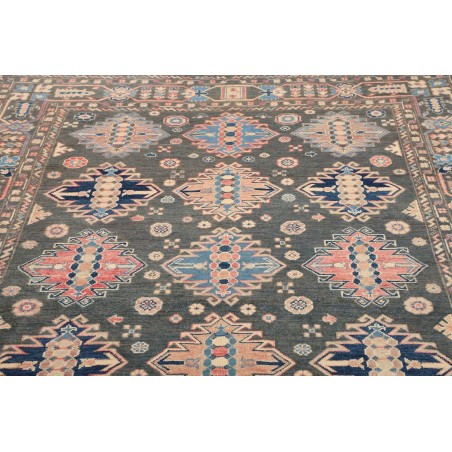 Tappeto Kazak Afghanistan azzurro bianco 174x230