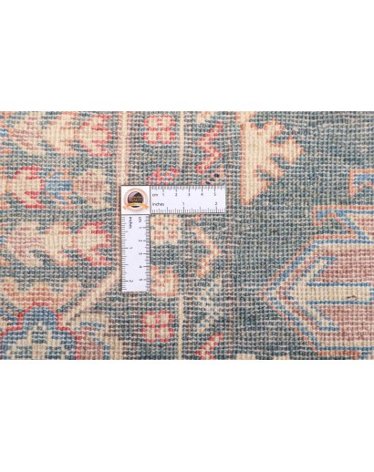 Tappeto Kazak Afghanistan azzurro bianco 174x230