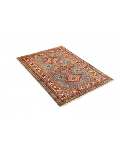 Tappeto Kazak Fine Pakistan marrone grigio 100x134