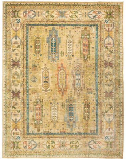 Tappeto Tribal Pakistan marrone bianco 254x332