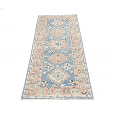 Tappeto Kazak Afghanistan bianco grigio 61x177
