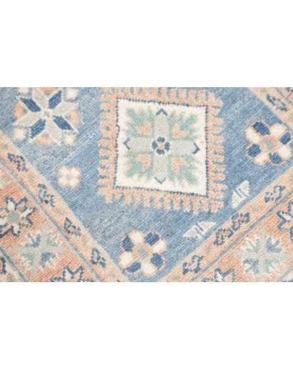 Tappeto Kazak Afghanistan bianco grigio 61x177