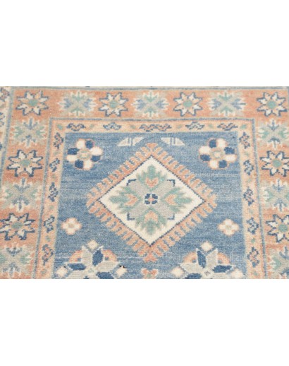 Tappeto Kazak Afghanistan bianco grigio 61x177
