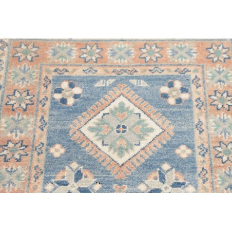 Tappeto Kazak Afghanistan bianco grigio 61x177