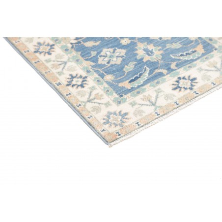 Tappeto Kazak Afghanistan bianco blu 65x171