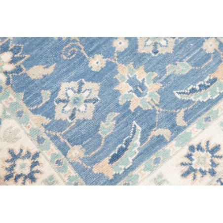Tappeto Kazak Afghanistan bianco blu 65x171