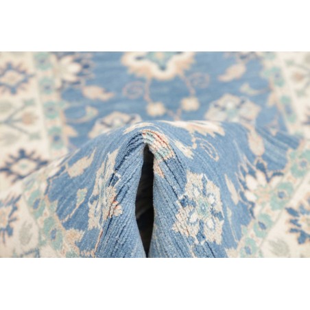Tappeto Kazak Afghanistan bianco blu 65x171