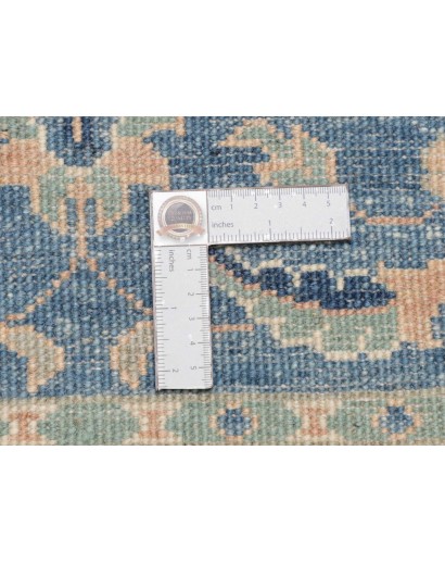 Tappeto Kazak Afghanistan bianco blu 65x171