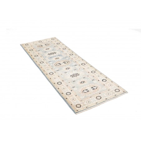 Tappeto Kazak Afghanistan bianco 63x175