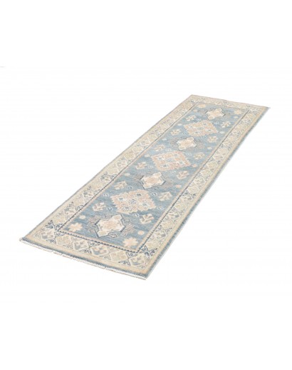Tappeto Kazak Afghanistan bianco grigio 60x181