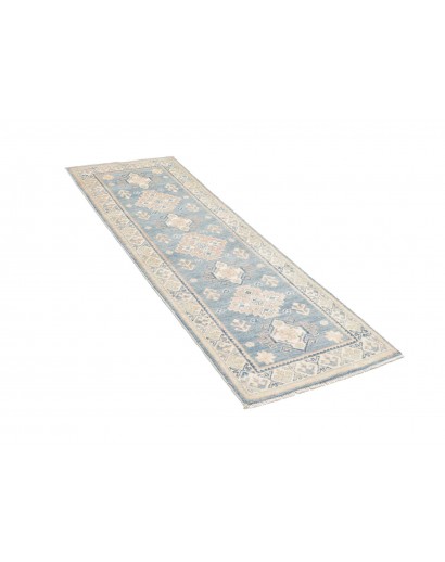 Tappeto Kazak Afghanistan bianco grigio 60x181