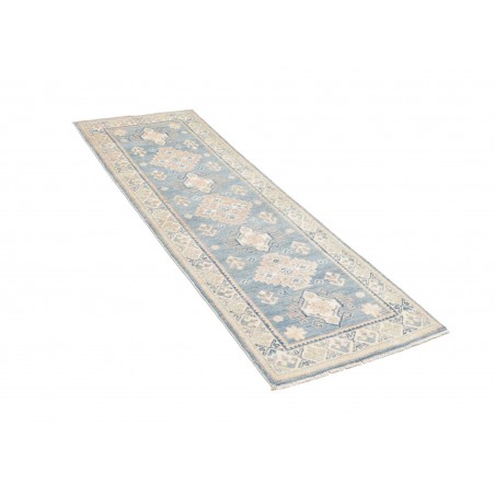 Tappeto Kazak Afghanistan bianco grigio 60x181