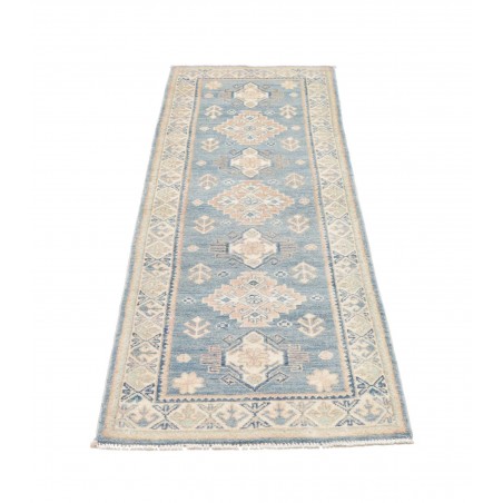 Tappeto Kazak Afghanistan bianco grigio 60x181