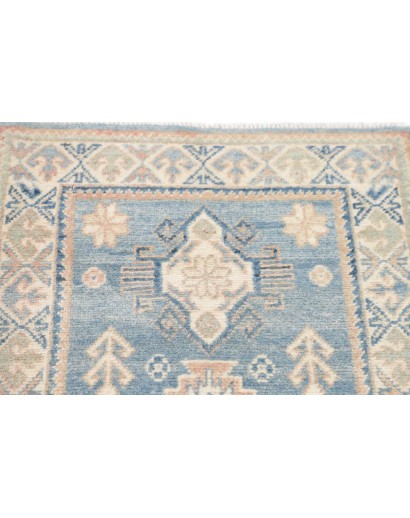 Tappeto Kazak Afghanistan bianco grigio 60x181