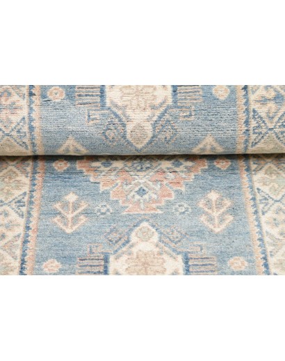 Tappeto Kazak Afghanistan bianco grigio 60x181