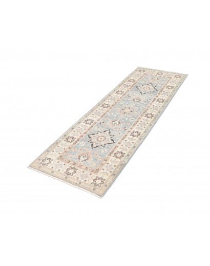 Tappeto Kazak Afghanistan bianco 62x179