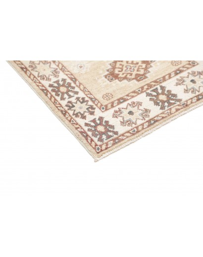 Tappeto Kazak Afghanistan bianco azzurro 64x180