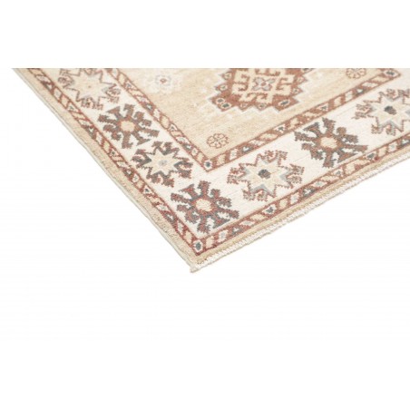 Tappeto Kazak Afghanistan bianco azzurro 64x180