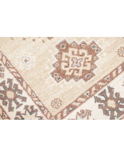 Tappeto Kazak Afghanistan bianco azzurro 64x180