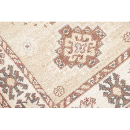 Tappeto Kazak Afghanistan bianco azzurro 64x180