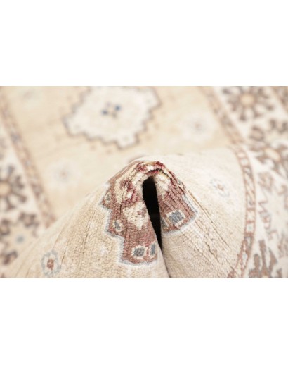 Tappeto Kazak Afghanistan bianco azzurro 64x180