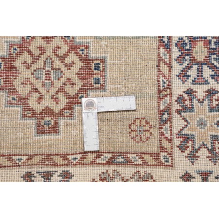 Tappeto Kazak Afghanistan bianco azzurro 64x180