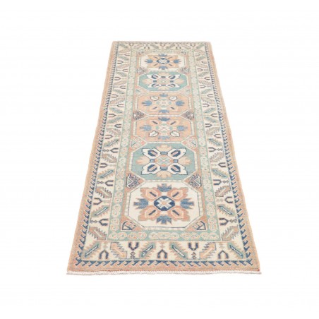 Tappeto Kazak Afghanistan bianco grigio 61x182