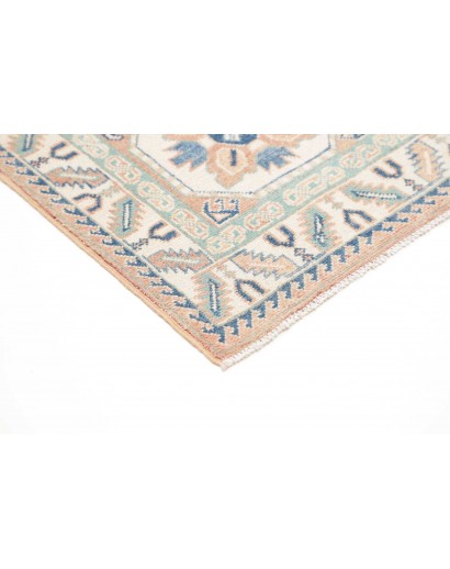 Tappeto Kazak Afghanistan bianco grigio 61x182