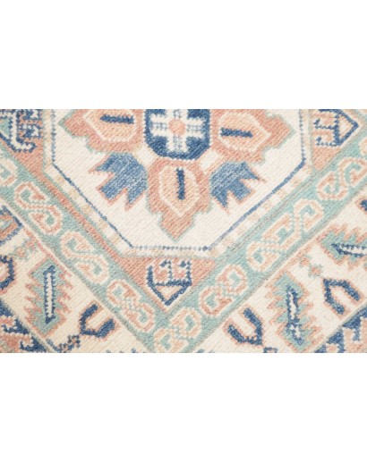 Tappeto Kazak Afghanistan bianco grigio 61x182
