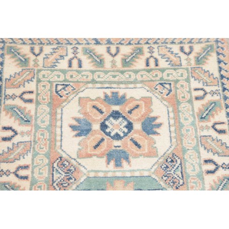 Tappeto Kazak Afghanistan bianco grigio 61x182