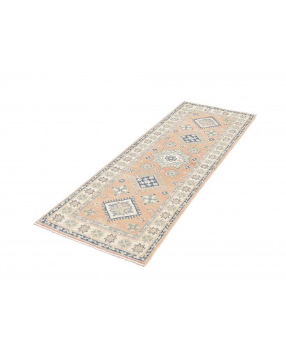 Tappeto Kazak Afghanistan bianco grigio 62x175