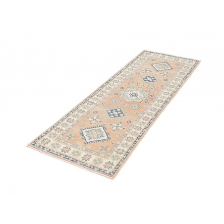 Tappeto Kazak Afghanistan bianco grigio 62x175
