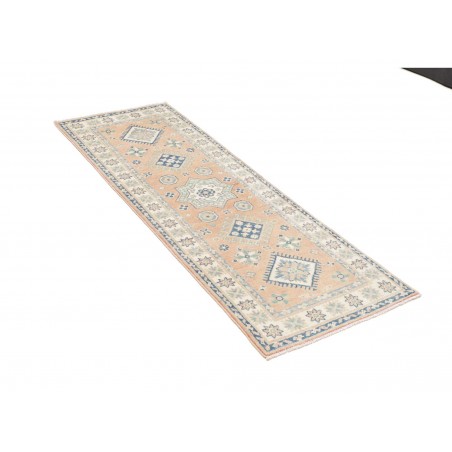 Tappeto Kazak Afghanistan bianco grigio 62x175