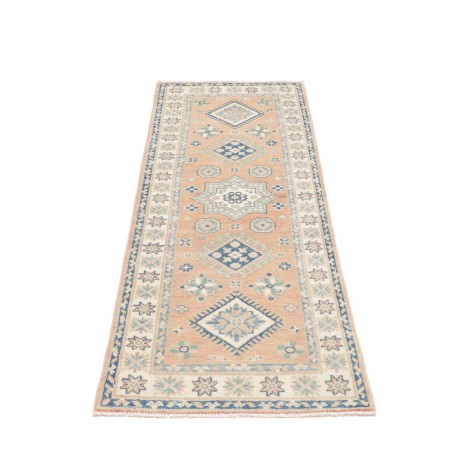Tappeto Kazak Afghanistan bianco grigio 62x175