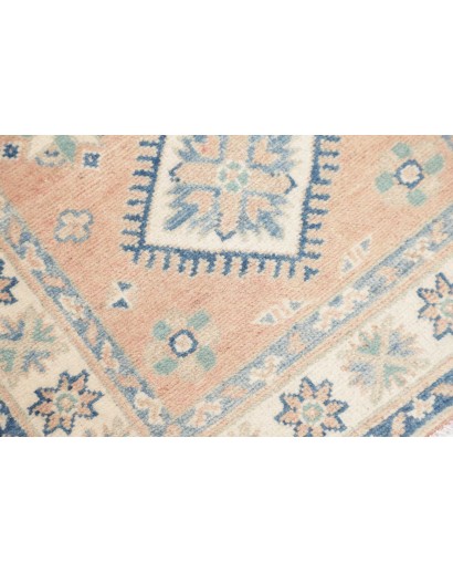 Tappeto Kazak Afghanistan bianco grigio 62x175