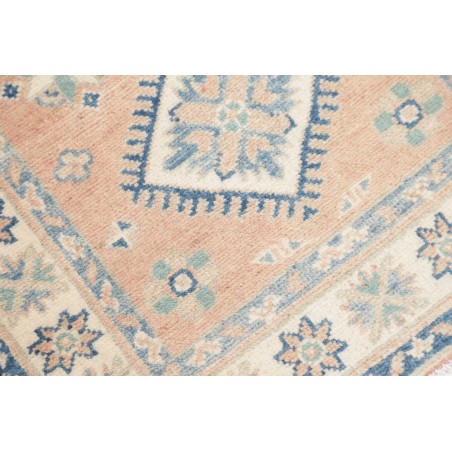 Tappeto Kazak Afghanistan bianco grigio 62x175