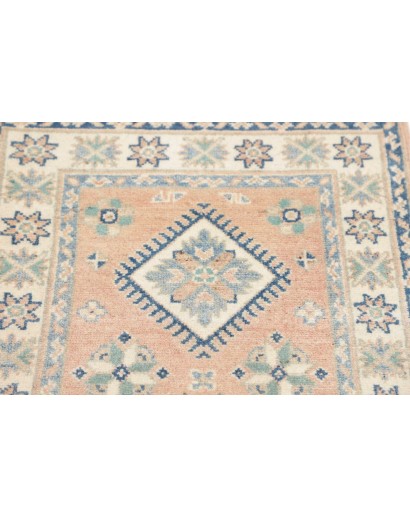 Tappeto Kazak Afghanistan bianco grigio 62x175
