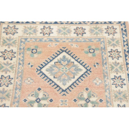 Tappeto Kazak Afghanistan bianco grigio 62x175