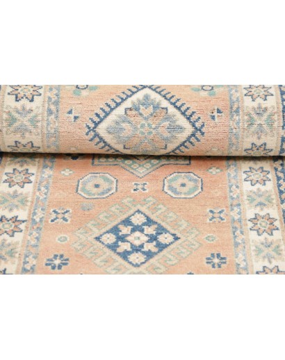 Tappeto Kazak Afghanistan bianco grigio 62x175