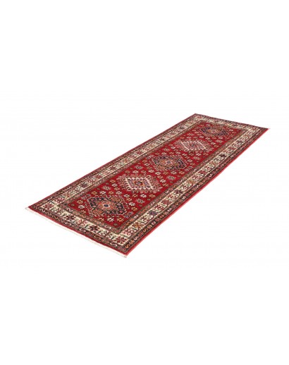 Tappeto Kazak Fine Pakistan marrone grigio 79x205