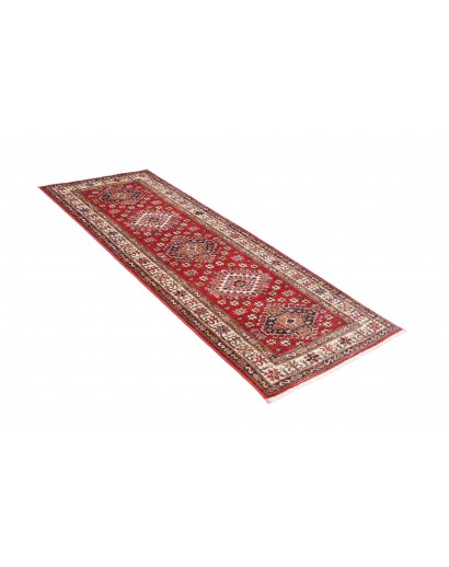 Tappeto Kazak Fine Pakistan marrone grigio 79x205