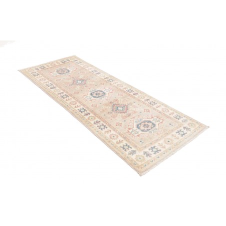 Tappeto Kazak Afghanistan bianco giallo 81x200