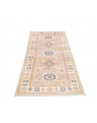 Tappeto Kazak Afghanistan bianco giallo 81x200