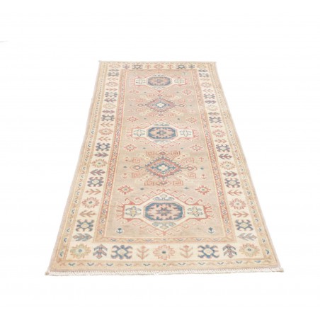 Tappeto Kazak Afghanistan bianco giallo 81x200
