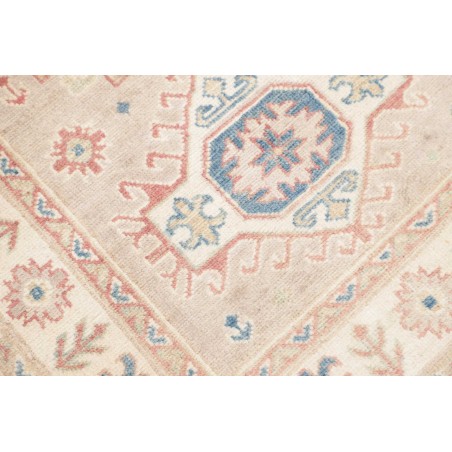 Tappeto Kazak Afghanistan bianco giallo 81x200
