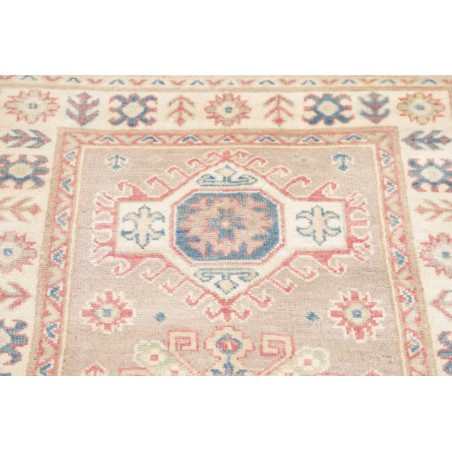 Tappeto Kazak Afghanistan bianco giallo 81x200