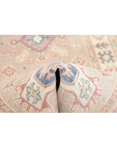 Tappeto Kazak Afghanistan bianco giallo 81x200