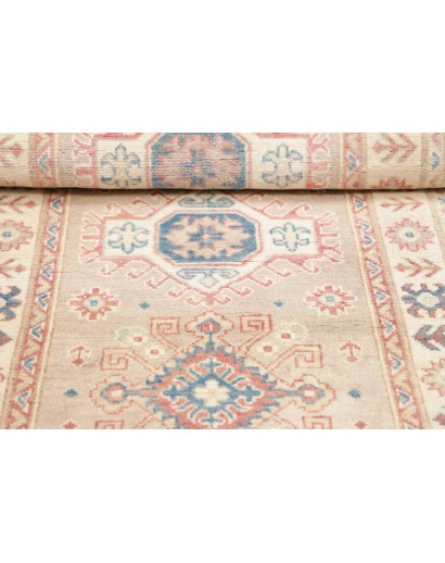 Tappeto Kazak Afghanistan bianco giallo 81x200