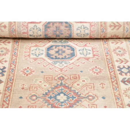 Tappeto Kazak Afghanistan bianco giallo 81x200