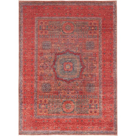 Tappeto Mamlouk Pakistan rosso azzurro 175x240